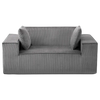 Vevor Loveseat Sofa 63 in. Corduroy with Pocket Springs New