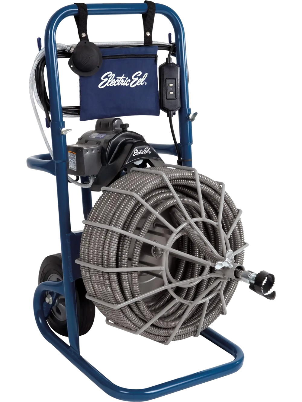 Electric Eel Drain Cleaner 5/8 in. x 100 ft. 1/3 HP Manual Feed Complete Kit Model R New