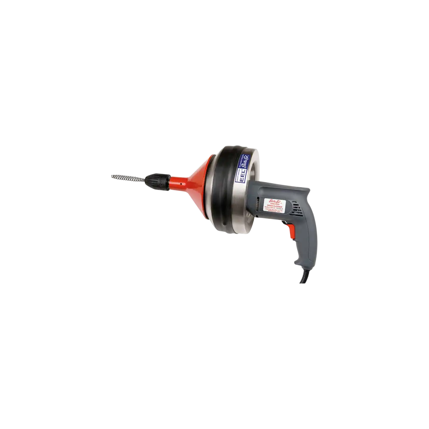 Electric Eel Drain Drill Snake Handheld with 3/8 in x 25 ft. Cable 600 RPM Variable Speed 120V New