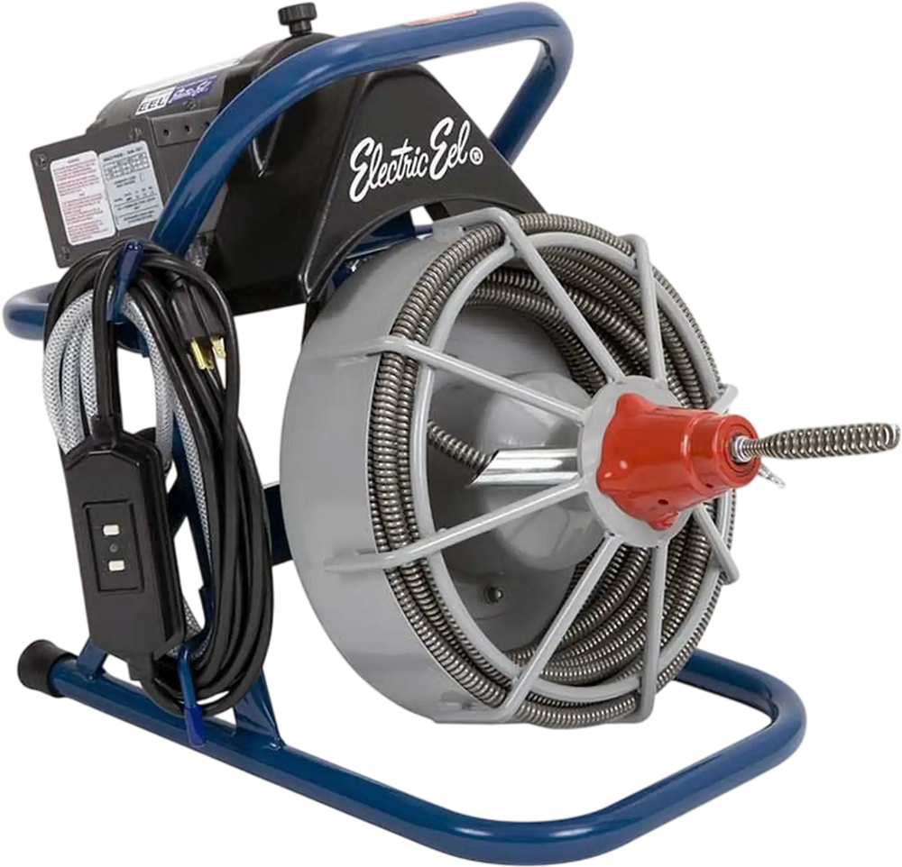 Electric Eel Drain Cleaner 1/2 in. x 50 ft. 1/3 HP Model E Complete Kit New