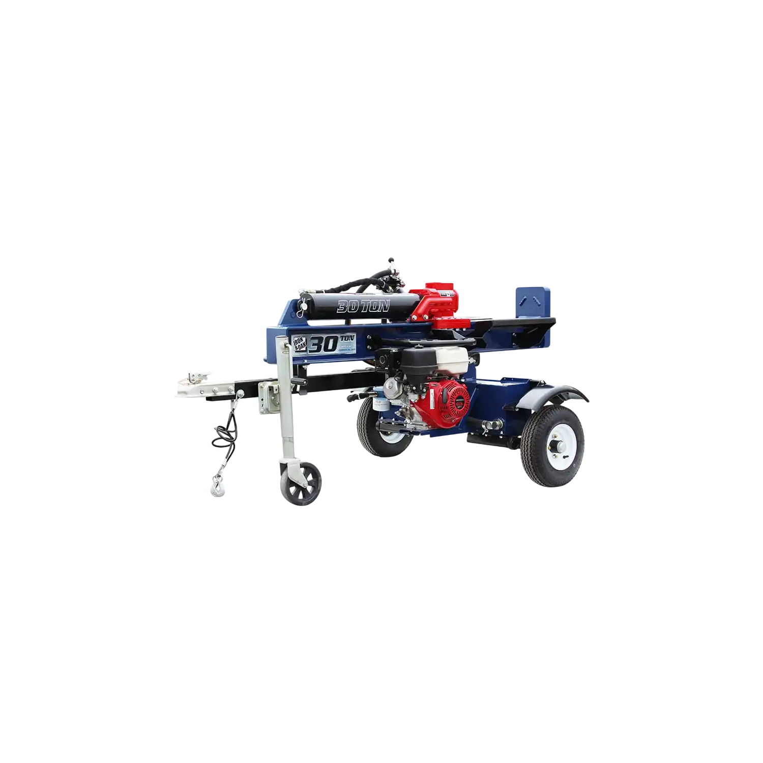Iron and Oak Log Splitter 30 Ton Vertical/Horizontal Honda GX270 Engine Torsion Axle BHVH3018GXT New