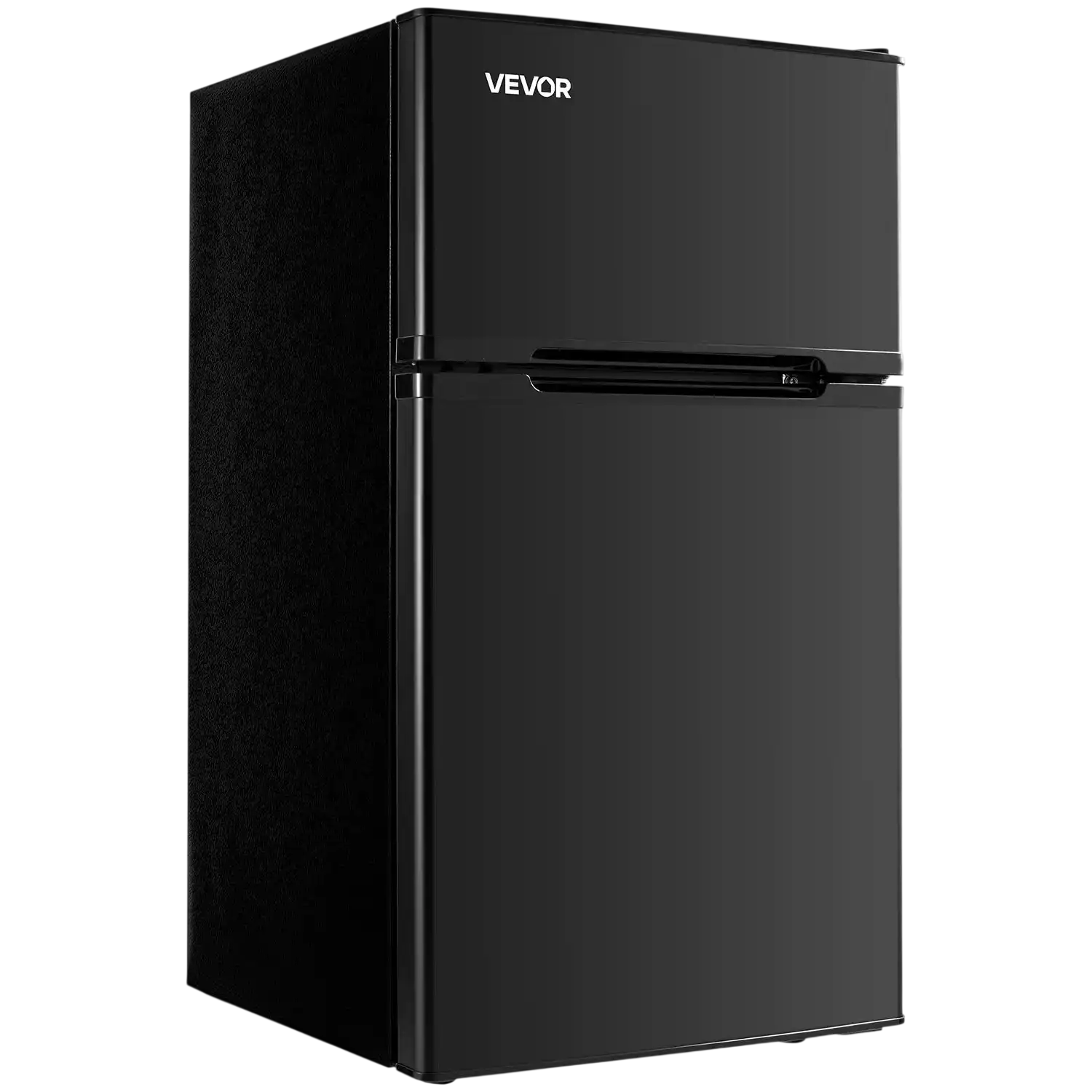 Vevor Mini Fridge 3.2 Cu. Ft. Two Door with Freezer Adjustable Temp Reversible Door New