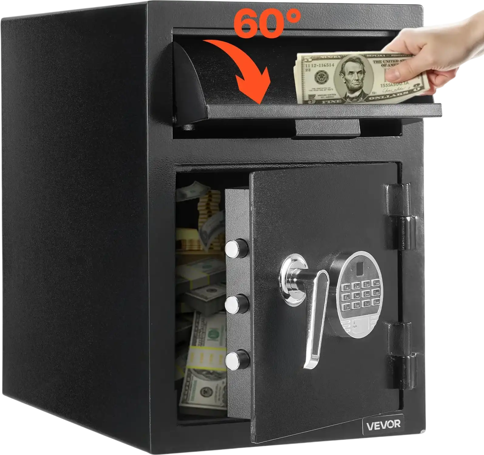 Vevor Safe Box with Drop Slot 1.2 Cu. Ft Digital Keypad New