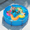 690/978/1158/1617 Gal Outdoor Family Swimming Pool with Metal Frame-10 x 10 ft - Gallery View 1 of 10