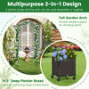 Garden arch trellis with two self-watering planter boxes, ideal for deep-rooted plants, perfect for outdoor spaces.