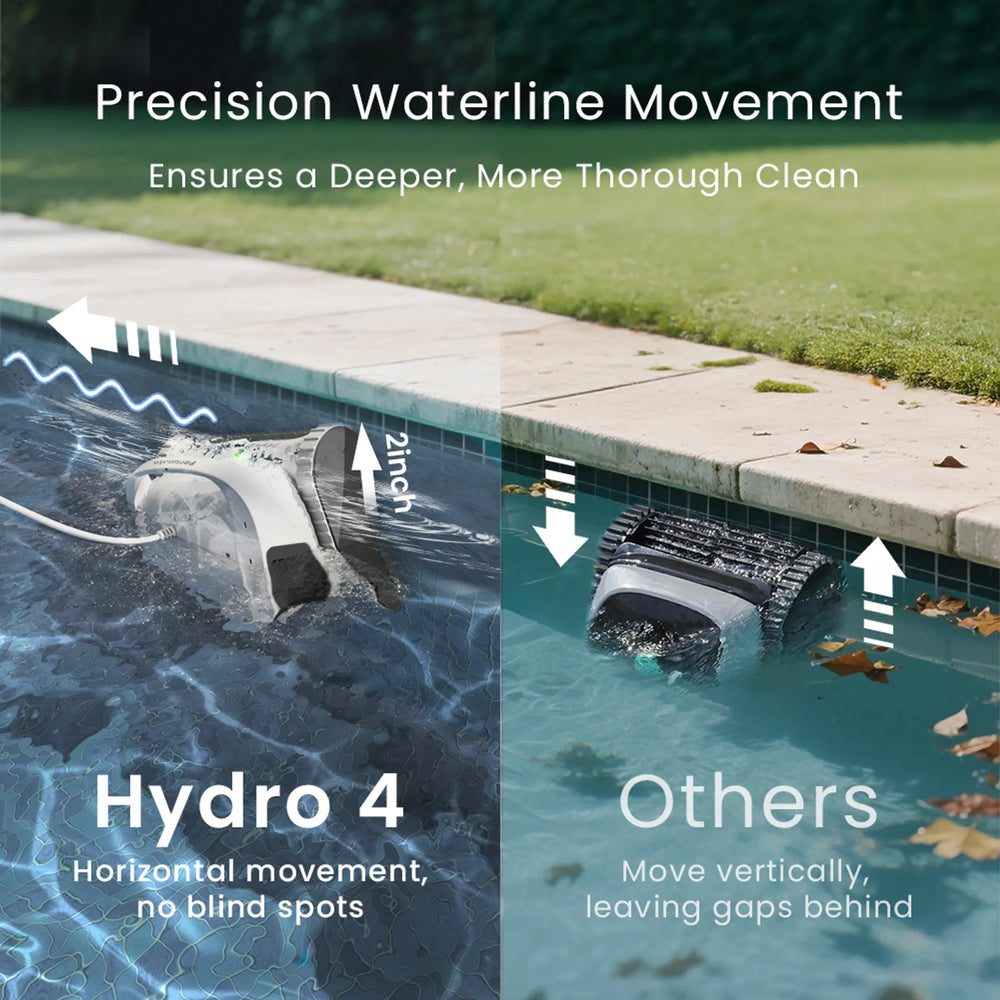 Poolmate Hydro 4 Robotic Pool Cleaner 1,614 sq. ft. 5070 GPH Adaptive Path New