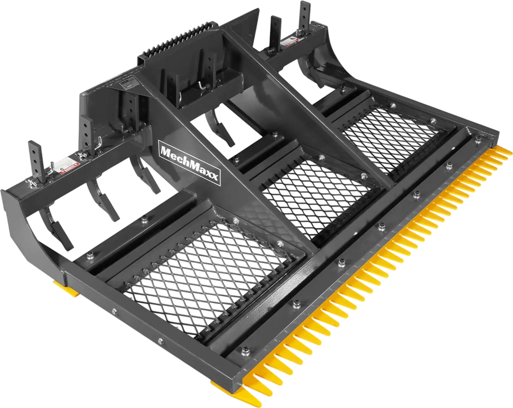 84" Skid Steer Land Plane with 8 Adjustable Scarifier Shanks, Removable Sift Screen and Bolt-On Cutting Blades, SSLP84