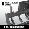 84" Skid Steer Land Plane with 8 Adjustable Scarifier Shanks, Removable Sift Screen and Bolt-On Cutting Blades, SSLP84