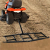 84-inch driveway drag tow behind landscape leveling rake with reinforced bars, ideal for gardens and farms.