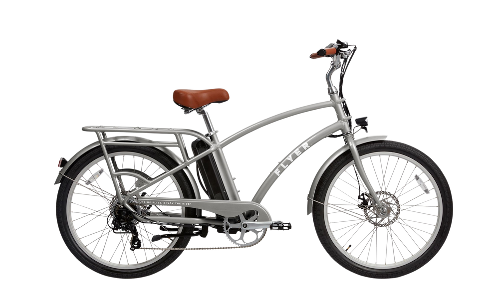 Radio Flyer Cruiser and Step-Thru Electric Bicycle 7 Speed 26" 350W Motor 20 MPH 40 Mile Range 48V 9.8Ah Lithium Battery New