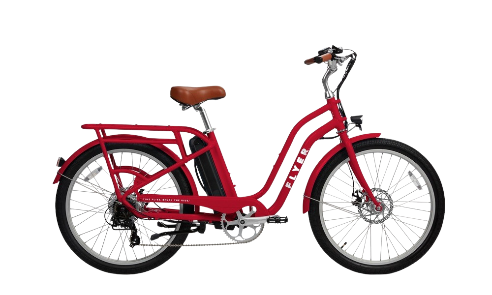 Radio Flyer Cruiser and Step-Thru Electric Bicycle 7 Speed 26" 350W Motor 20 MPH 40 Mile Range 48V 9.8Ah Lithium Battery New