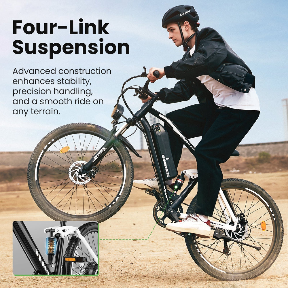 isinwheel M50 Mountain Ebike - Four-Link Suspension