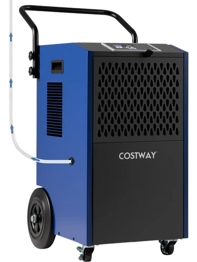 Costway 154 Pint Commercial Dehumidifier w/ Pump & Drain Hoses 759843216 New