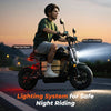 DX5 Electric Scooter lighting system for safe night riding graphic