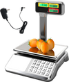88lb Price Computing Scale with Pole Dual LCD Display Digital Commercial Food Scale