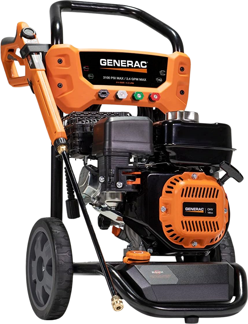 Generac 8901 3100 PSI 2.4 GPM Pressure Washer Gas Axial Cam Pump Residential New