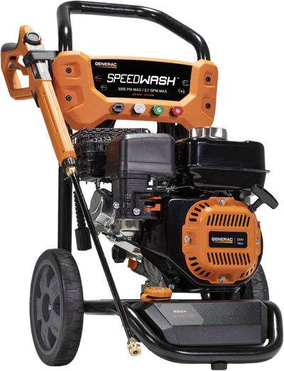 Generac 8912 SpeedWash 3200 PSI 2.7 GPM Pressure Washer Residential Gas Recoil Start w/ Power Broom New