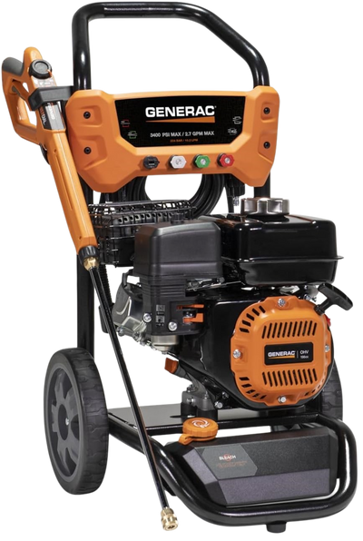 Generac 8913 Pressure Washer with Soap Tank 3400 PSI 2.7 GPM Residential Gas New