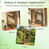 89-inch tall wooden raised garden bed with side trellis, perfect for vertical plant arrangements on patios and.