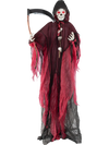 8 Feet Halloween Standing Grim Reaper with Terrifying Sounds and Lighted Eyes