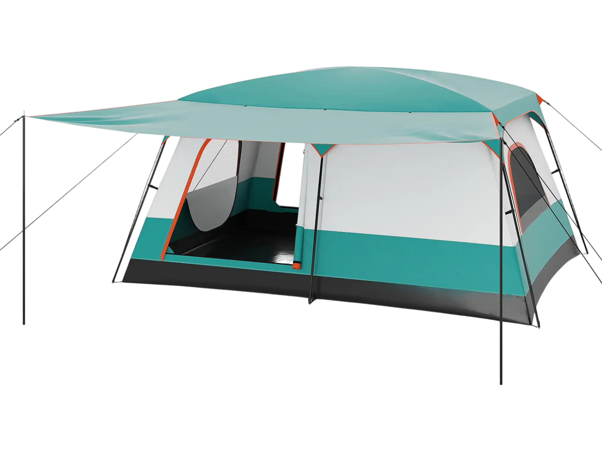 Costway 8-10 Person Camping Tent Double Rooms 2 Doors 839741625 New