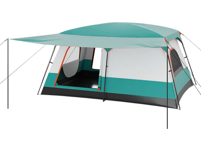 Costway 8-10 Person Camping Tent Double Rooms 2 Doors 839741625 New