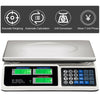 Top view of the 66 lbs electronic price computing scale with LCD display, showing buttons and functions for easy.