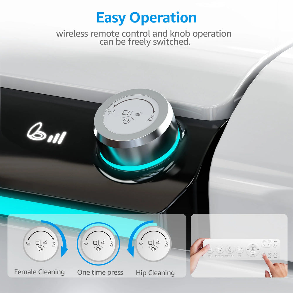 Yulika U1 Smart Bidet Toilet with Touchscreen and Aromatherapy System New