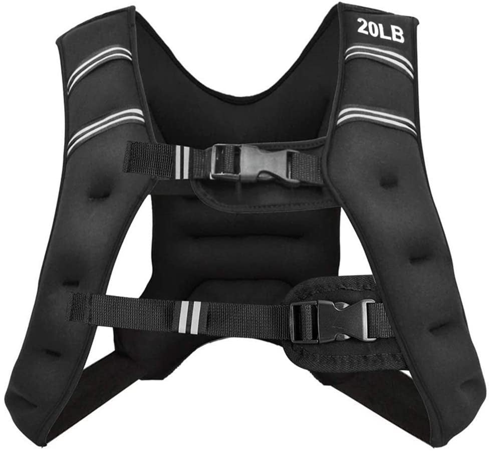 Training Weight Vest Workout Equipment with Adjustable Buckles and Mesh Bag-20 lbs - Gallery View 1 of 8