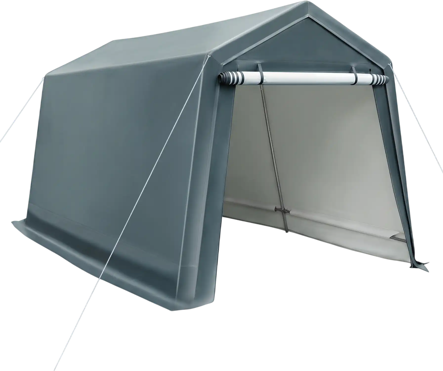 Costway 8.3' x 14' Outdoor Storage Shed Roll-Up Zipper Door 15836335 New