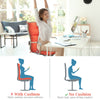 Orange tufted outdoor patio chair seating pad with thick sponge for comfort, featuring secure string ties for stability.