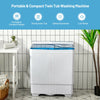 Costway Semi-Automatic Washer Dryer Machine Portable with Built-in Drain Pump New