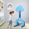 3-in-1 Kids Basketball Hoop Set with Balls-Blue - Gallery View 1 of 11