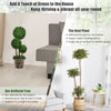 30-inch artificial topiary triple ball tree with a sturdy iron tube, designed for long-term indoor and outdoor use.