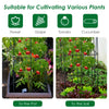 4 pack garden trellis for climbing plants, featuring a stable iron frame and elegant dark green design for vertical.