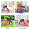 Children's folding plastic slide with two steps, made of high-quality PE material, suitable for ages 3-6 years.