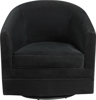 Costway Accent Chair with 360-Degree Swivel Metal Base New