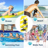 Lightweight bodyboard with EPS core, XPE deck, and HDPE bottom, perfect for ocean, beach, pool, and water park fun.
