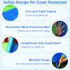 Breathable mesh protective wall of the 9-in-1 inflatable kids water slide bounce house for safety and fun.