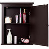 Wall-mounted bathroom medicine cabinet with two tiers, featuring a magnetic lock and durable construction for.