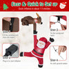 8.5 feet Christmas inflatable Santa Claus and reindeer with LED lights, easy setup for festive indoor or outdoor.