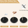 Heavy-duty bottom base filled with sand or water enhances stability for the 8.5 x 11 inch sign holder stand.