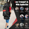 Kids hanging punching bag set in black with gloves, ideal for Karate and Taekwondo training, promoting active.