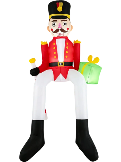 Costway 8.7' Inflatable Christmas Nutcracker Hanging Holiday Decoration 35792099 New