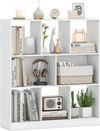 Modern 8-cube bookcase in white, perfect for organizing books and decor in living rooms or home offices.