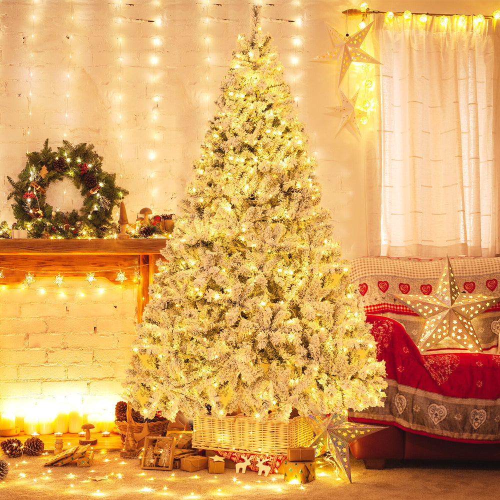 6/7/8 Feet Artificial Xmas Tree 3-Minute Quick Shape-8 ft - Gallery View 1 of 10