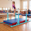 8 FT Double Horizontal Bars with 13-Level Adjustable Heights-Green - Gallery View 1 of 10