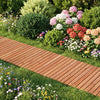 8 FT Wooden Garden Pathway with Non-Slip Surface for Patio - Gallery View 3 of 11
