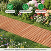 8 FT Wooden Garden Pathway with Non-Slip Surface for Patio - Gallery View 7 of 11