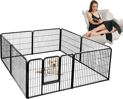 Costway 8 Panel Pet Playpen Fence Indoor Outdoor 24